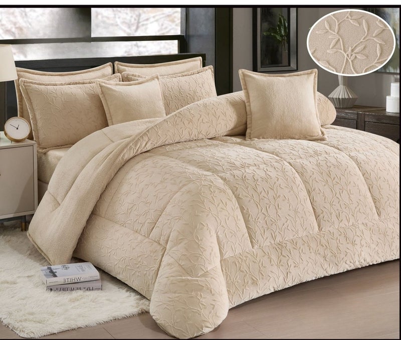 Xi Duo Duo Winter mattress, double-sided, one velvet side and one soft fur side, 6-piece system, medium filling, excellent quality and practical / King size 230*250cm - Image 2